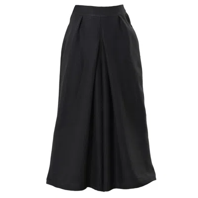 Metamorphoza Women's Wide-leg Trousers With Front Pleats In Black