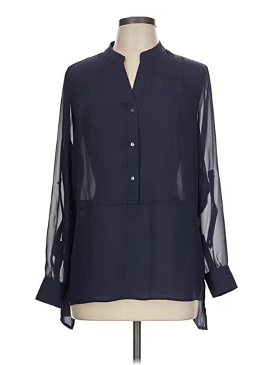 Pre-owned Metaphor 3/4 Sleeve Blouse In Blue