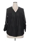 Metaphor Long Sleeve Blouse In Black