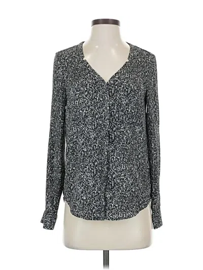 Pre-owned Metaphor Long Sleeve Blouse In Gray