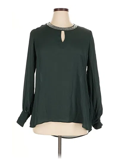 Pre-owned Metaphor Long Sleeve Blouse In Green
