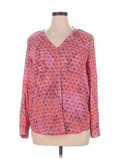 Pre-owned Metaphor Long Sleeve Blouse In Pink