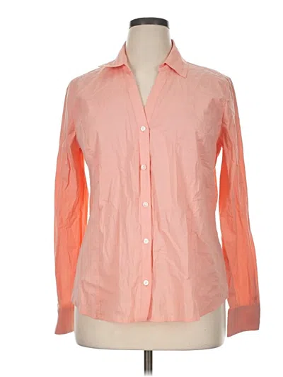 Pre-owned Metaphor Long Sleeve Button Down Shirt In Orange