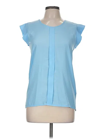 Pre-owned Metaphor Short Sleeve Blouse In Blue