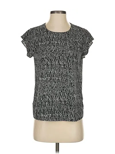 Pre-owned Metaphor Short Sleeve Top Gray Crew Neck Tops