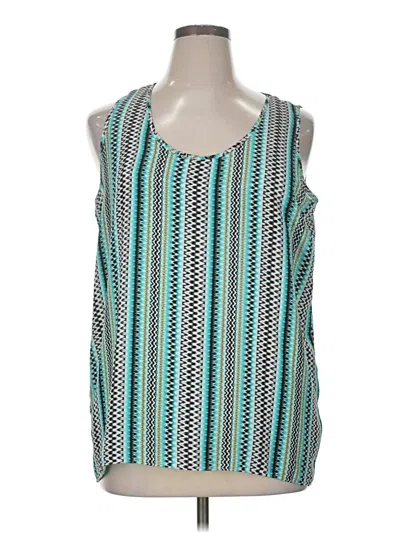 Pre-owned Metaphor Sleeveless Blouse In Teal