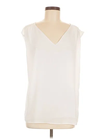Pre-owned Metaphor Sleeveless Blouse In White