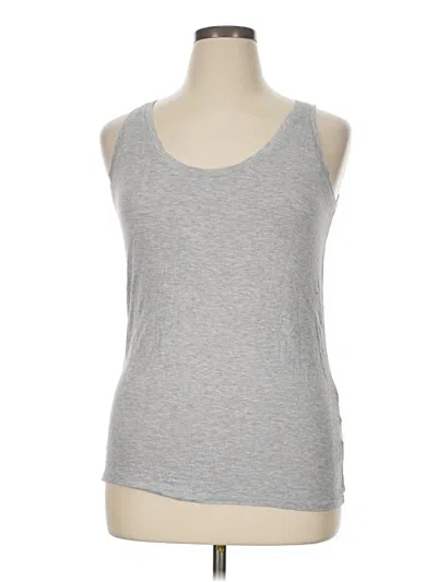 Pre-owned Metaphor Tank Top Gray Halter Neckline Tops