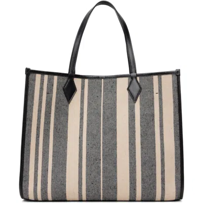 Metier Beige & Gray Chameleon 41 Tote In Black