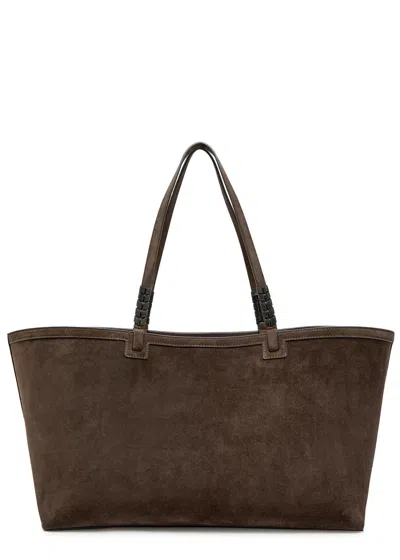 Metier Cala 42 Suede Tote Bag In Brown