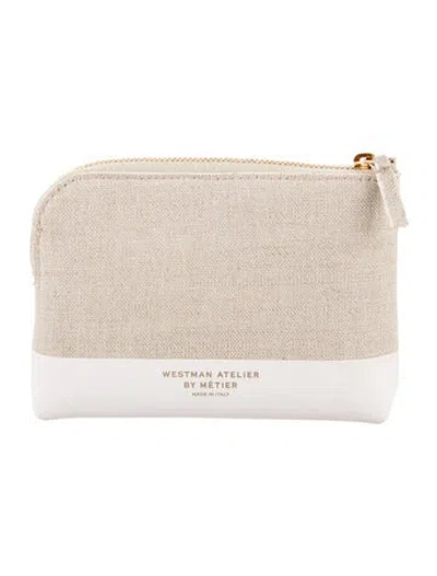 Pre-owned Metier Cosmetic Bag In Neutral