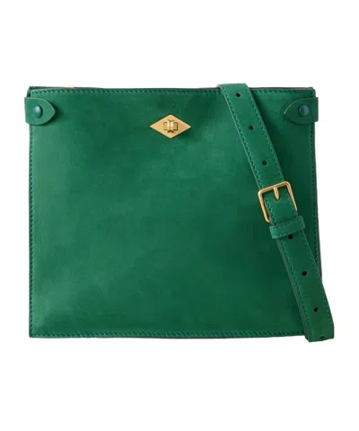 Metier Stowaway Nubuck Shoulder Bag In Brown