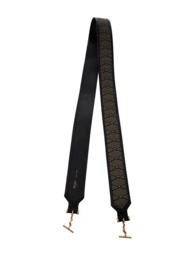 Pre-owned Metier Leather Bag Strap In Black/neutrals