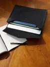 Metier Leather Double Document Folio Métier Abask Luxury Gift In  Black