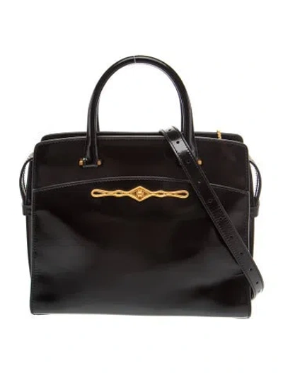 Pre-owned Metier Leather Shoulder Bag In Black