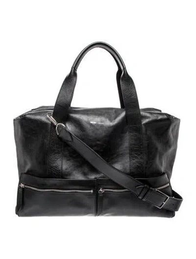 Pre-owned Metier Leather Shoulder Bag In Black