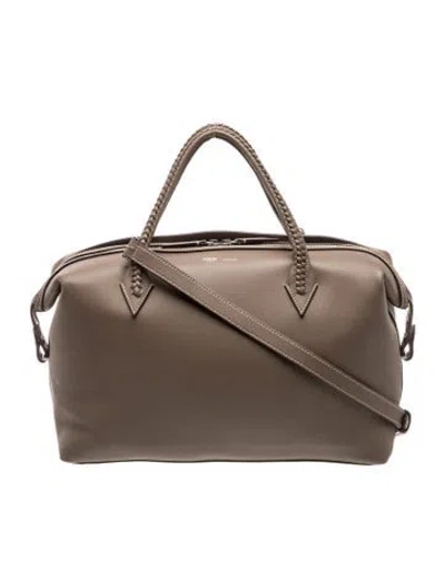 Pre-owned Metier Leather Shoulder Bag In Neutral