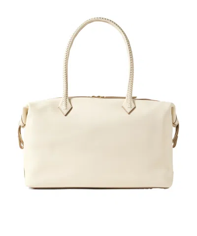 Metier Perriand All Day Leather Tote In White