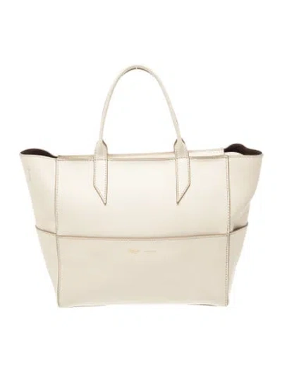 Pre-owned Metier Leather Tote In Yellow