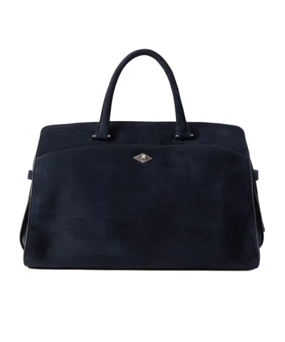 Metier Private Eye Suede Tote In Purple