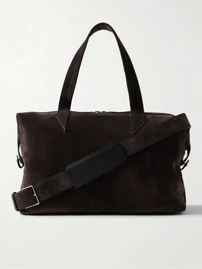 Metier Nomad All Day Suede Holdall In Brown