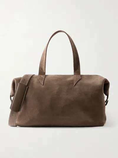 Metier Nomad Suede Weekend Bag In Brown