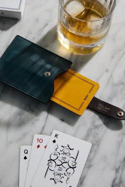 Metier Playing Cards With Leather Case Métier Abask Luxury Gift In Adult
