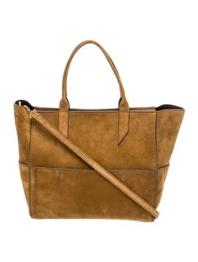 Pre-owned Metier Suede Incognito Small In Brown