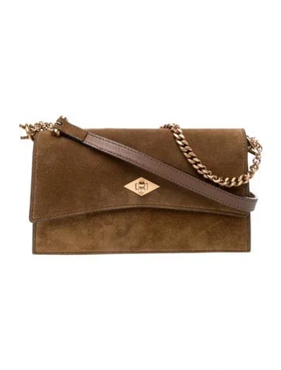 Pre-owned Metier Suede London Roma Mini In Brown