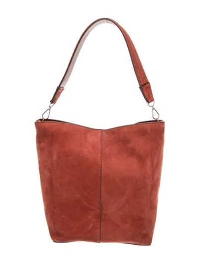 Pre-owned Metier Suede Twist In Red