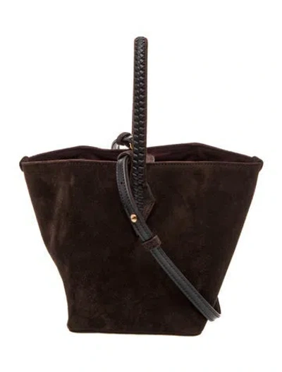 Pre-owned Metier Suede Verite Mini In Brown