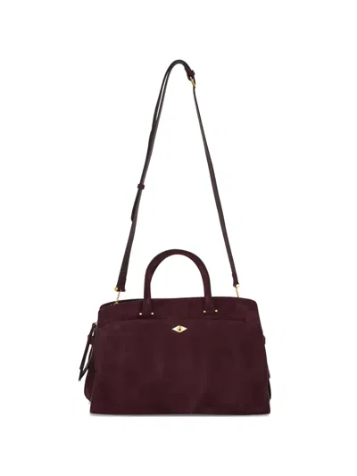 Metier Top Handle Satchel In Red