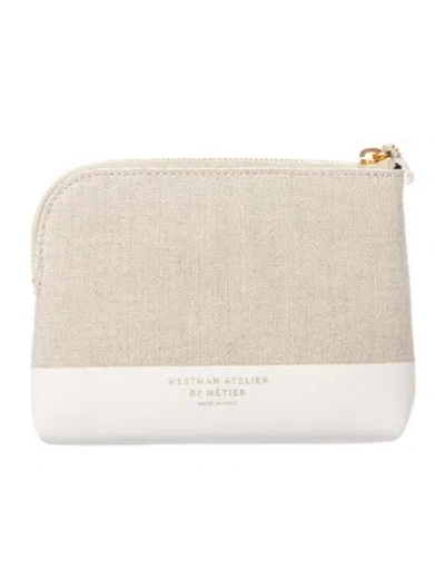 Pre-owned Metier Travel Pouch In Neutral