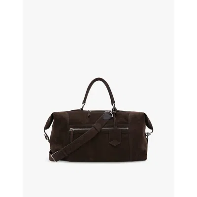 Metier Chocolate Vagabond Suede Duffle Bag