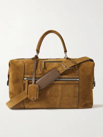 Metier Vagabond Suede Holdall In Brown