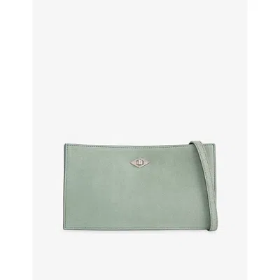 Metier Womens Ease 24 Suede Pouch Terra