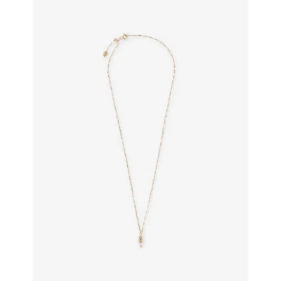 Metier Womens  By Tomfoolery Eternal Lucky Lantern Roma 9ct Yellow-gold And 0.04ct Diamond Pendant Ne In Gold & White