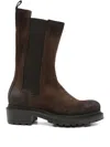 Metisse 40mm Beatles Elastic-panel Suede Boots In Brown