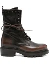 Metisse 40mm Lace-up Eyelet-detailed Combat Boots In Multi