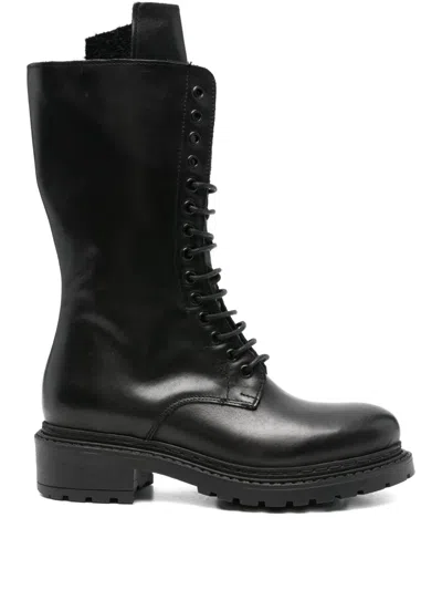 Metisse 40mm Lace-up Leather Combat Boots