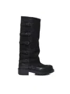 Metisse 45mm Suede Knee-length Boots In Black