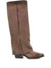Metisse 50mm Side-zip Pointed-toe Boots In Brown