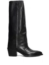 Metisse 60mm Leather Boots In Black