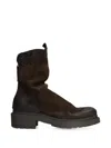 Metisse Distressed-effect Ankle Boots In Brown