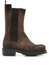 Metisse Elastic-panel Suede Chelsea Boots In Brown