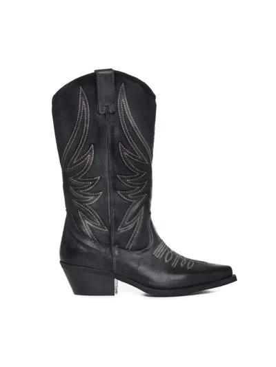 Metisse Leather Cowboy Boots