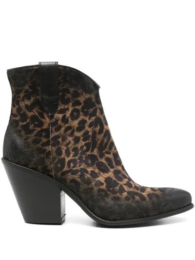 Metisse Leopard-print Boots