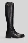 Metisse Low Heels Boots In Black