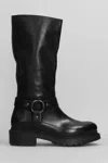 Metisse Woman Boot Dark Brown Size 6 Leather In Black