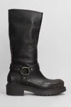 Metisse Woman Boot Dark Brown Size 6 Leather In Brown